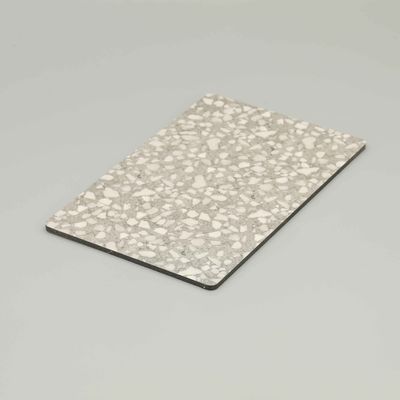 グレー・マーブル アルミニウム複合パネル 4ft 8ft アルミニウム Pvdfコーティング