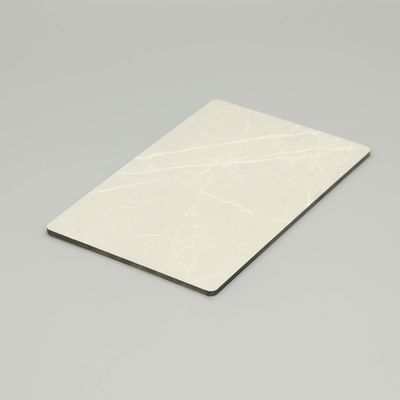 ジャズホワイトマーブルアルミニウム複合パネル 4mm 1220x2440mm - UV耐性ACM