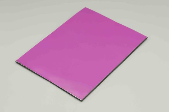 低価格 高プロモーション 紫アルミニウム複合パネル 屋内・屋外建築装飾用 4MM 1.22*2.44m