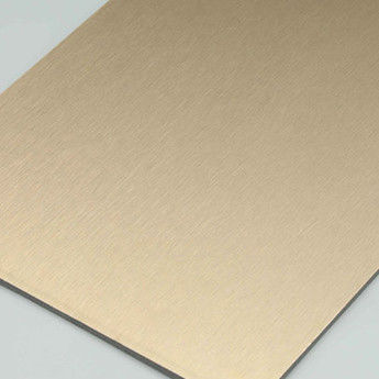 4MM 1.22 X 2.44m 屋敷カバー ブラッシュした銀 Acm HDPE 屋外複合パネル