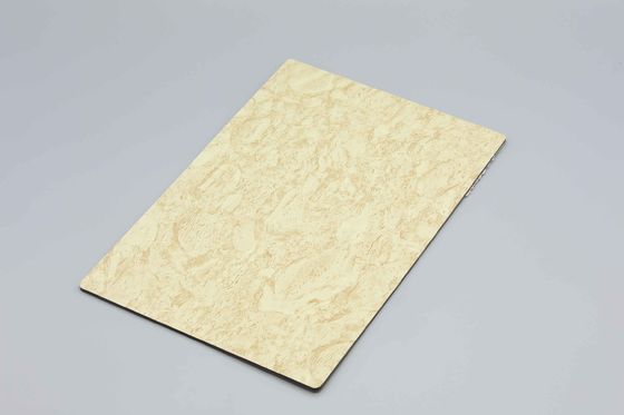 PVDF コーティングされた長さ 2440 mm の装飾壁用の大理石アルミニウム複合パネルと石のテクスチャ