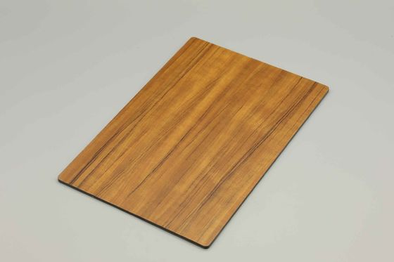 OEM サイズ グレー 木材 仕上げ Acp シート 1220MM X 2440MM 木材穀物 Acm パネル