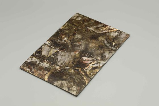 アンチスクラッチ Pvdf テラゾー広告大理石 ACP の建物の外壁および内部クラッディング壁パネルのためのアルミニウム複合パネル