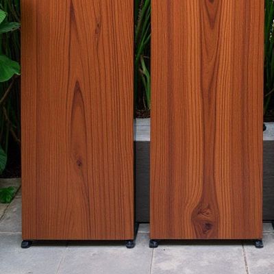 天候耐性 木粒 ACP 紙 沿岸オフィス用 4mm 厚さ フルーア炭水化物 コーティング 高光沢仕上げ